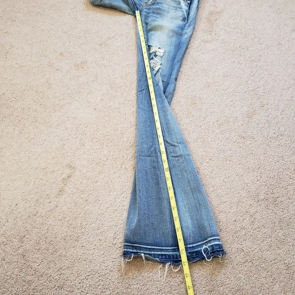 American Eagle Outfitters Blue Flare Jeans - Picture 9 of 11